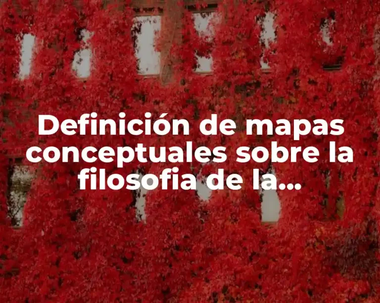 Definición de mapas conceptuales sobre la filosofia de la educación
