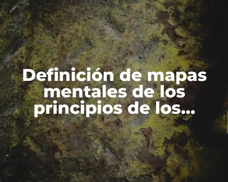 Definición de mapas mentales de los principios de los sistemas