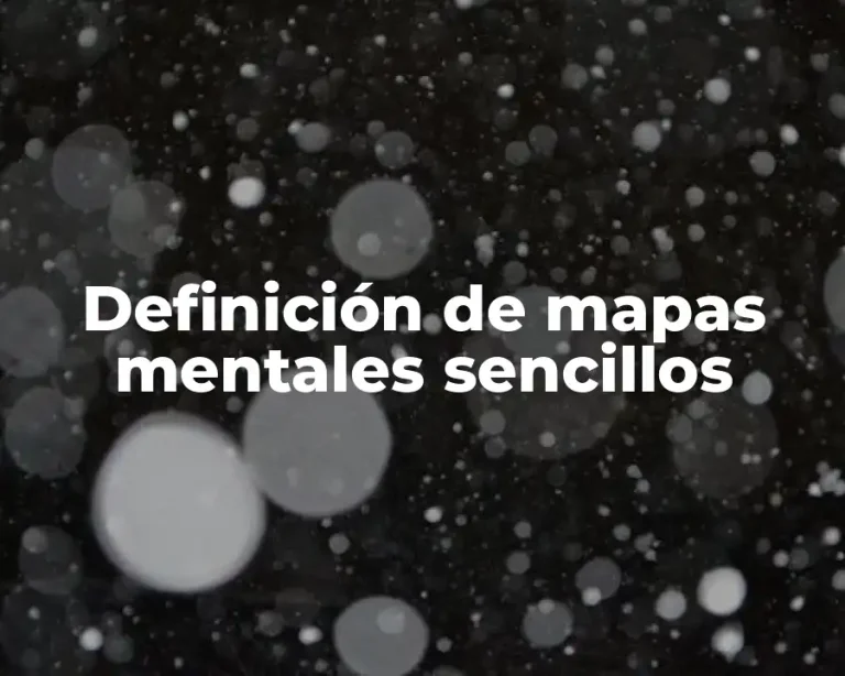 Definición de mapas mentales sencillos