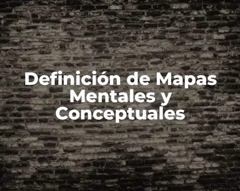 Definición de Mapas Mentales y Conceptuales