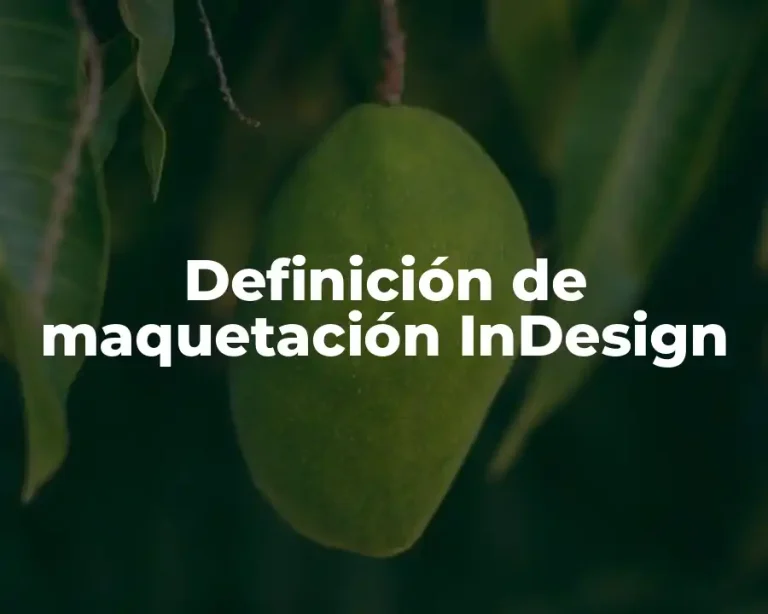 Definición de maquetación InDesign