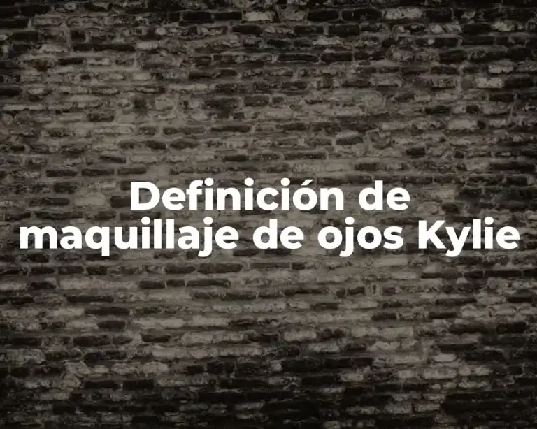 Definición de maquillaje de ojos Kylie