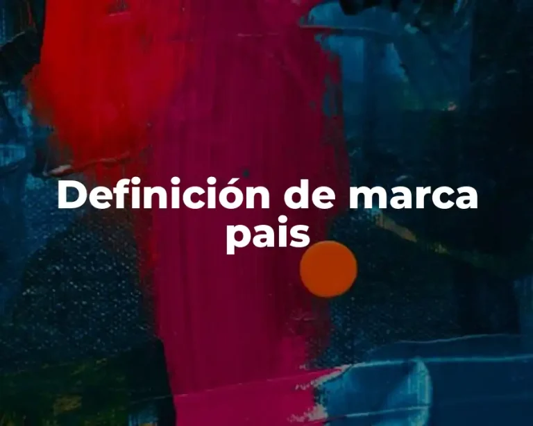 Definición de marca pais