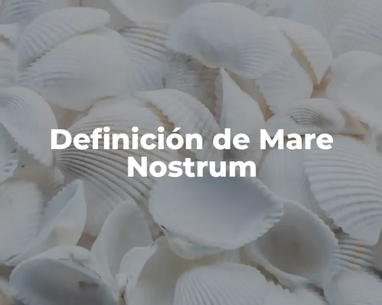 Definición de Mare Nostrum