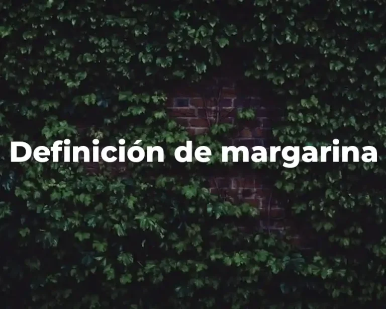 Definición de margarina