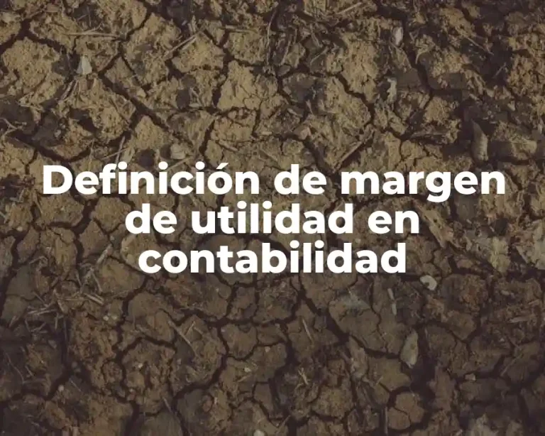 Definición de margen de utilidad en contabilidad