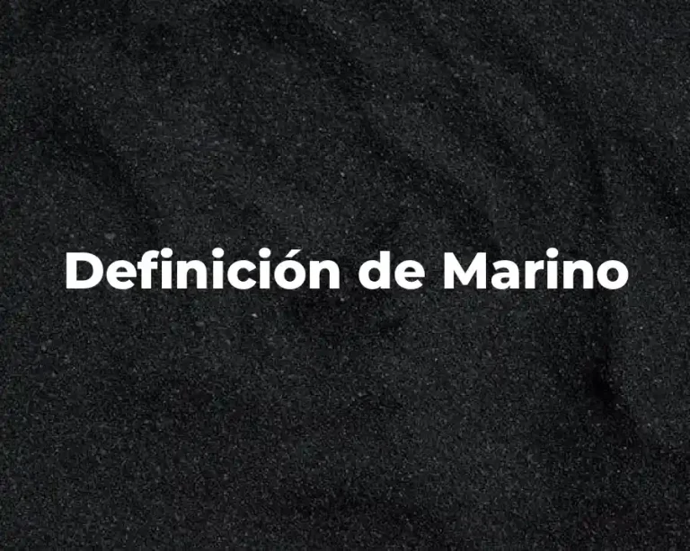 Definición de Marino