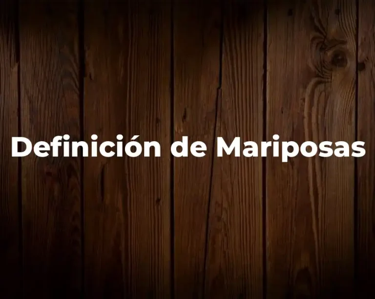 Definición de Mariposas