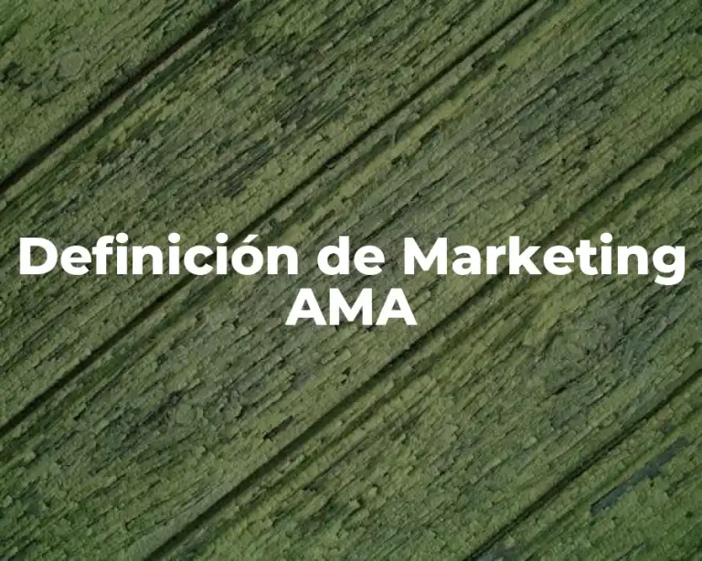 Definición de Marketing AMA