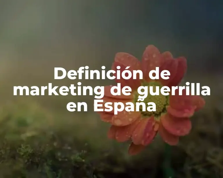 Definición de marketing de guerrilla en España