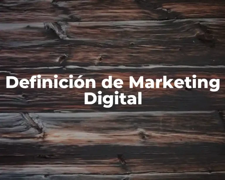 Definición de Marketing Digital
