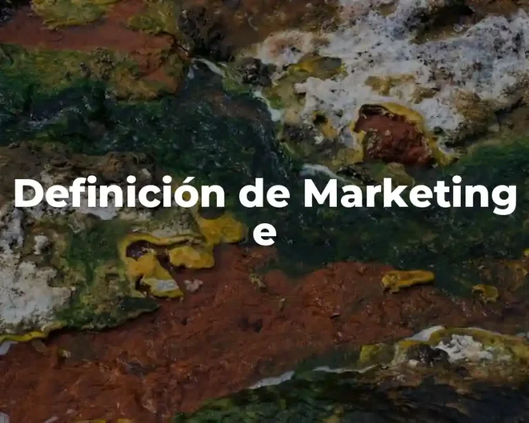 Definición de Marketing e