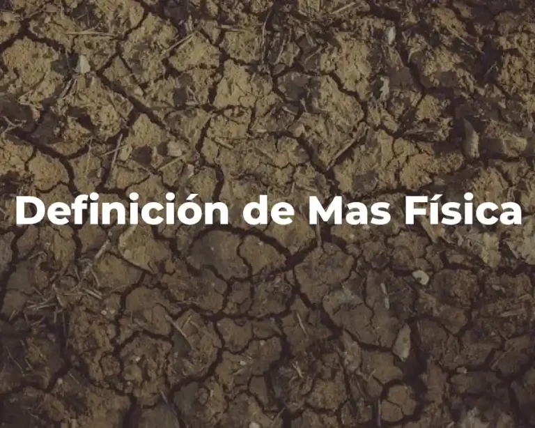 Definición de Mas Física