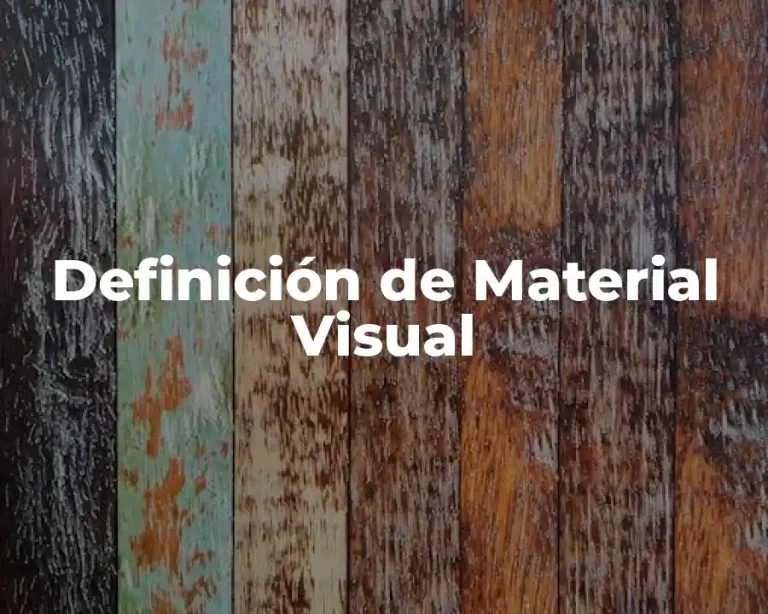 Definición de Material Visual