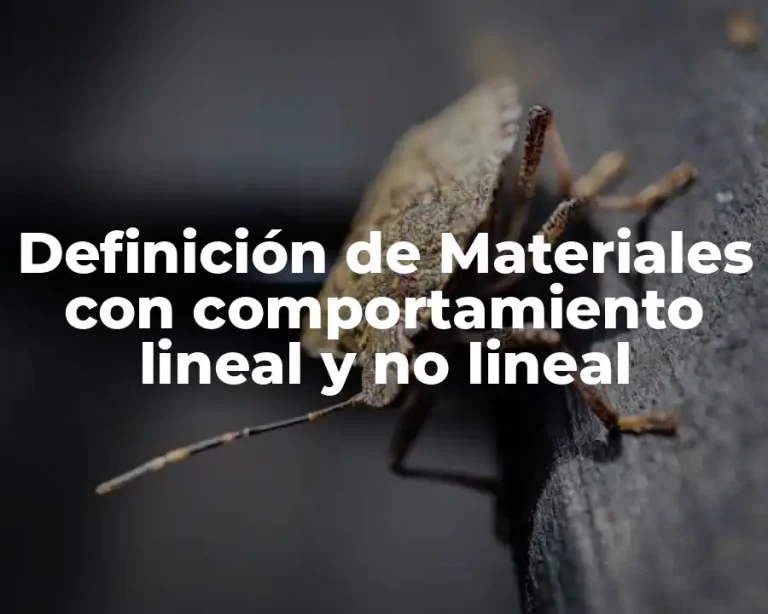 Definición de Materiales con comportamiento lineal y no lineal