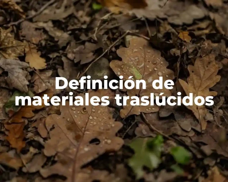 Definición de materiales traslúcidos