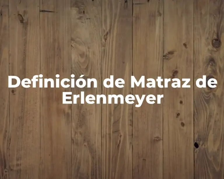 Definición de Matraz de Erlenmeyer
