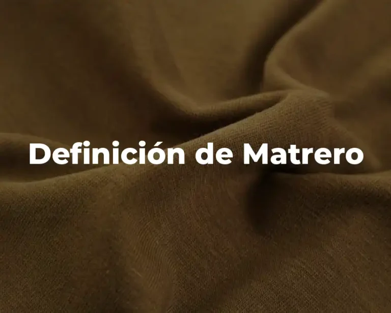 Definición de Matrero