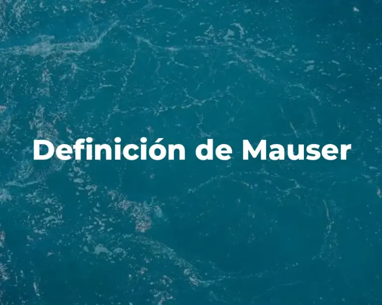 Definición de Mauser