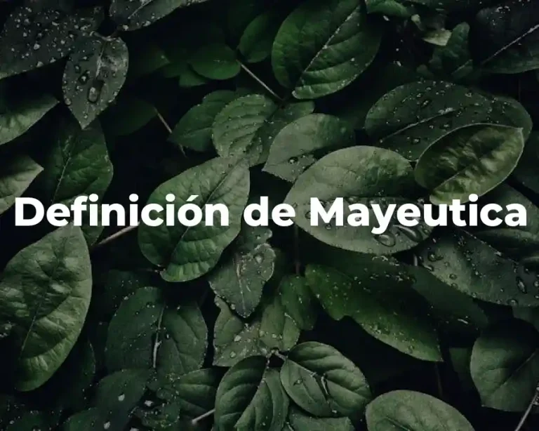 Definición de Mayeutica