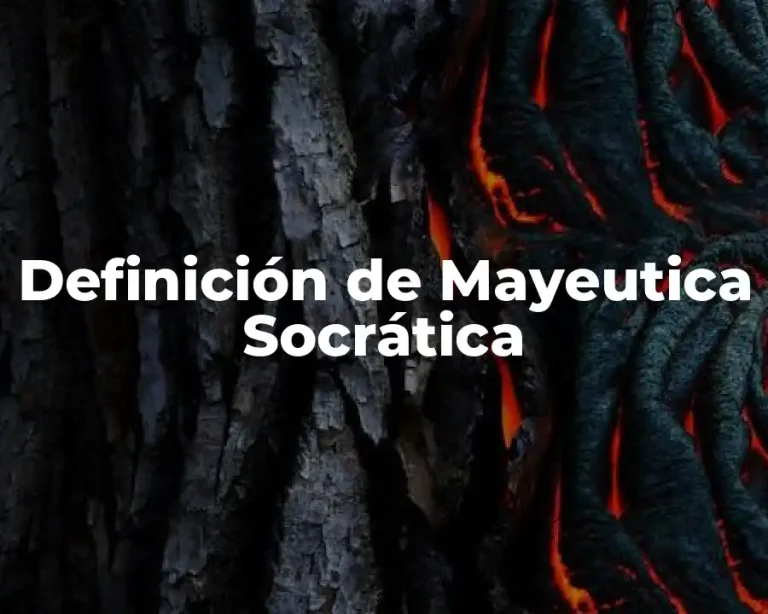 Definición de Mayeutica Socrática