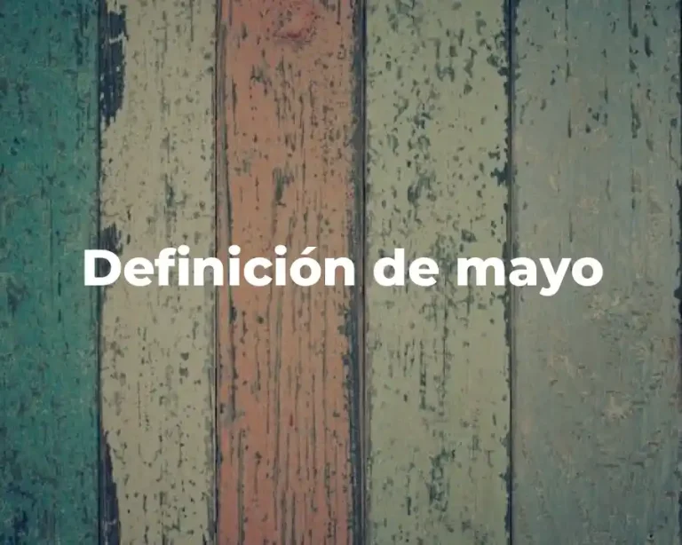 Definición de mayo