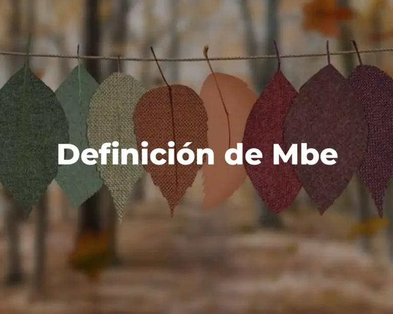 Definición de Mbe