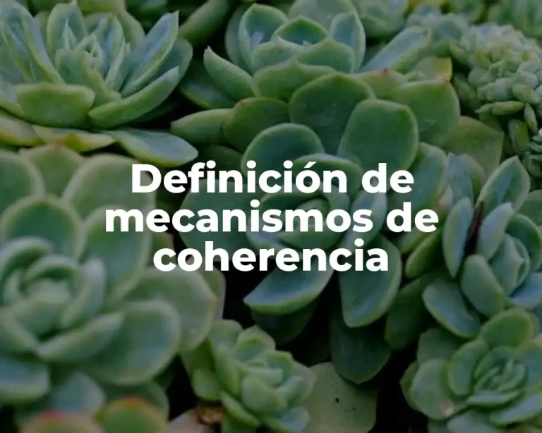 Definición de mecanismos de coherencia