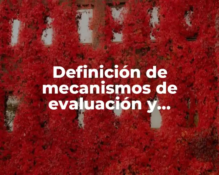 Definición de mecanismos de evaluación y seguimiento en un proyecto