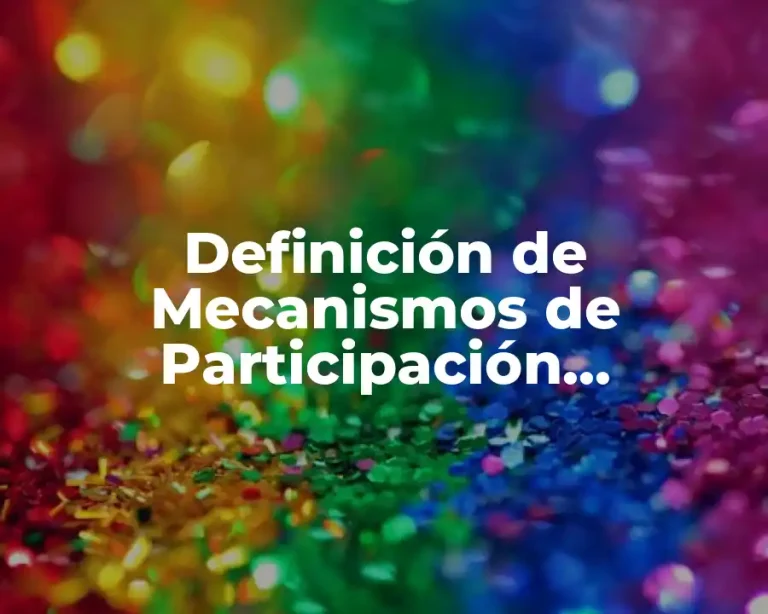 Definición de Mecanismos de Participación Ciudadana en Hermosillo Sonora