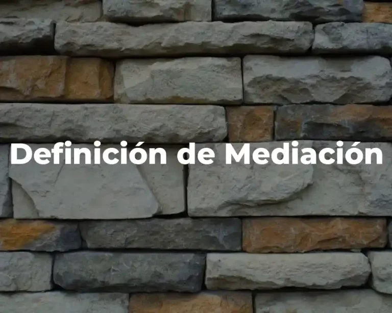 Definición de Mediación