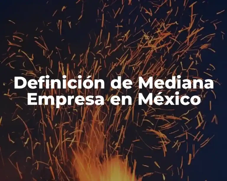 Definición de Mediana Empresa en México