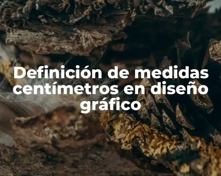Definición de medidas centímetros en diseño gráfico