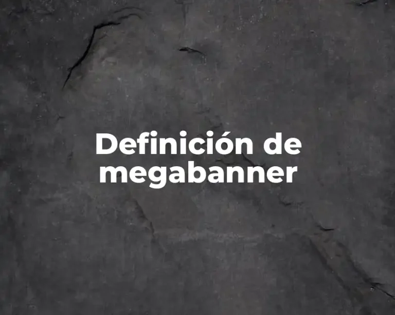 Definición de megabanner