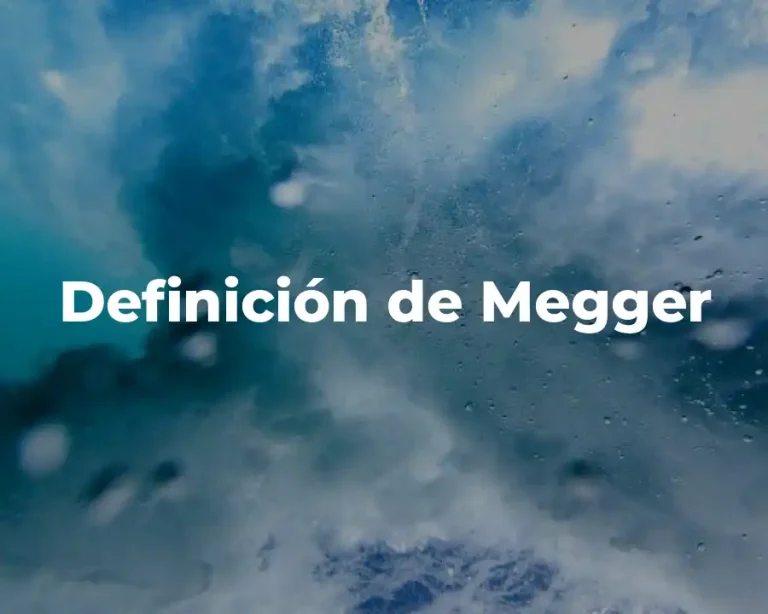 Definición de Megger