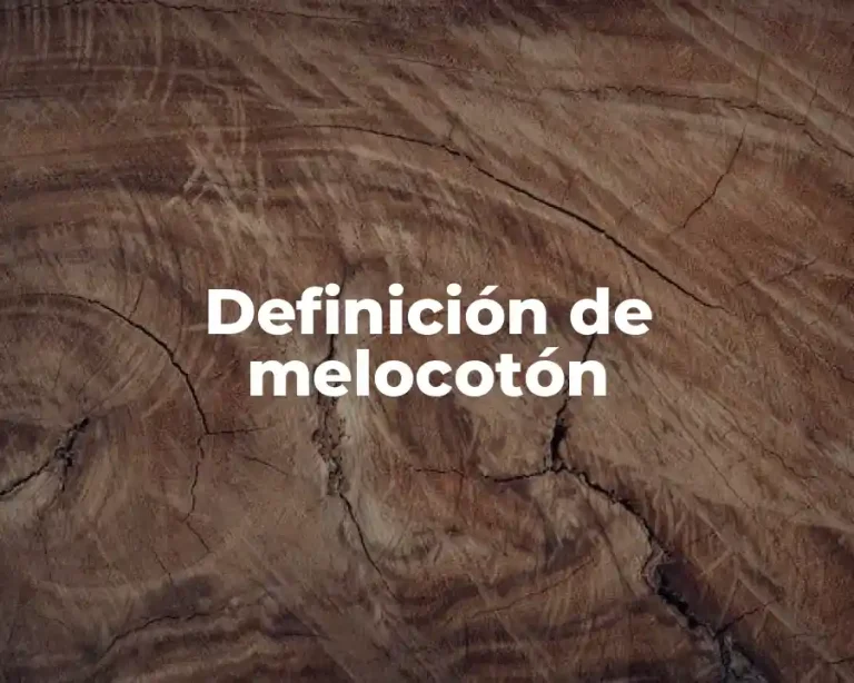 Definición de melocotón