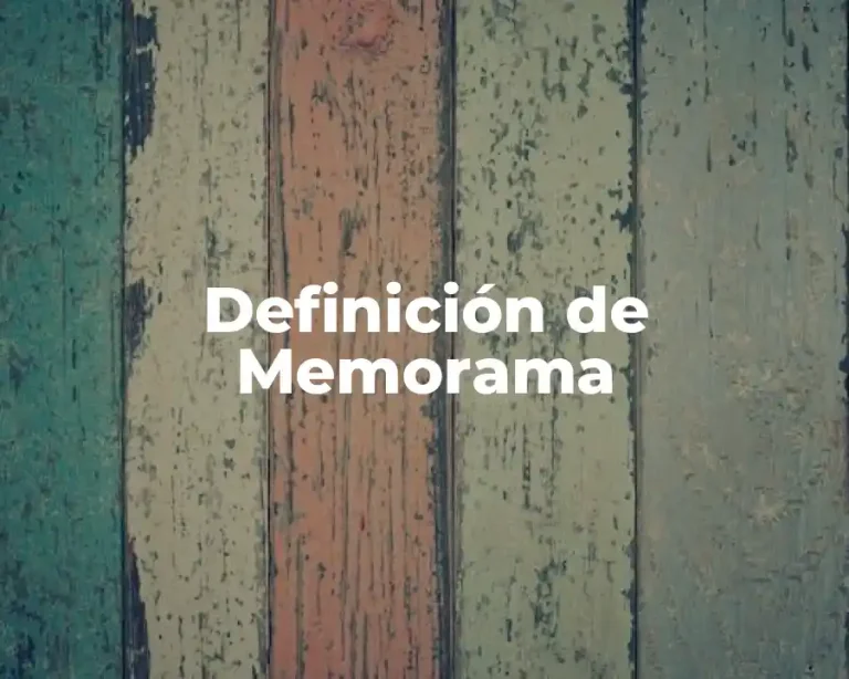 Definición de Memorama