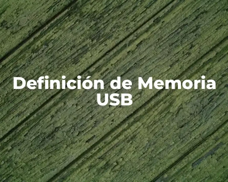Definición de Memoria USB