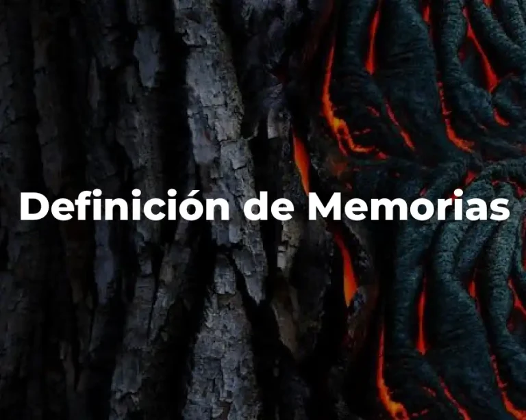 Definición de Memorias