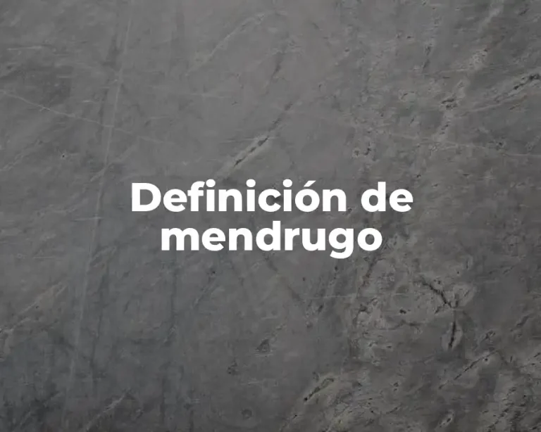 Definición de mendrugo