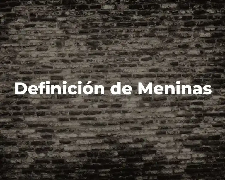 Definición de Meninas
