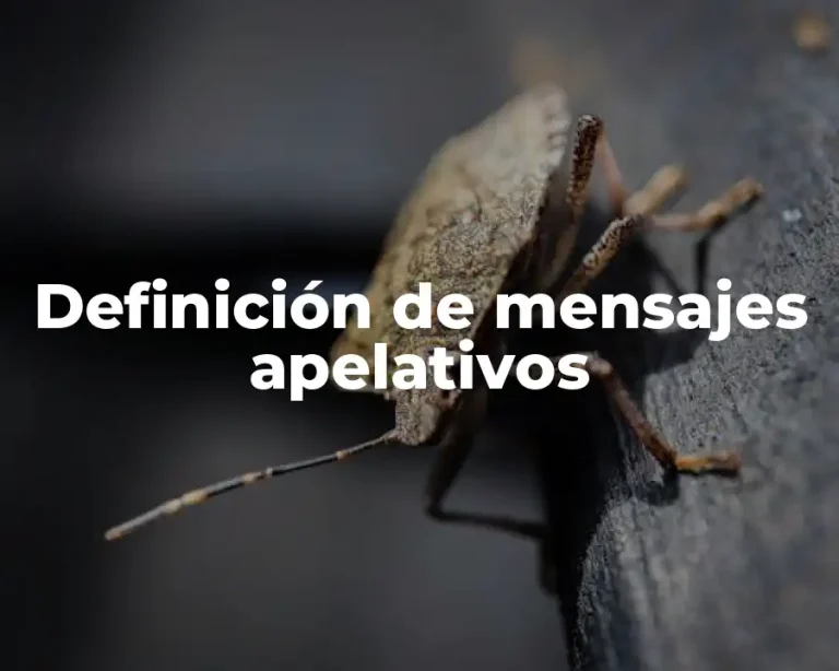 Definición de mensajes apelativos