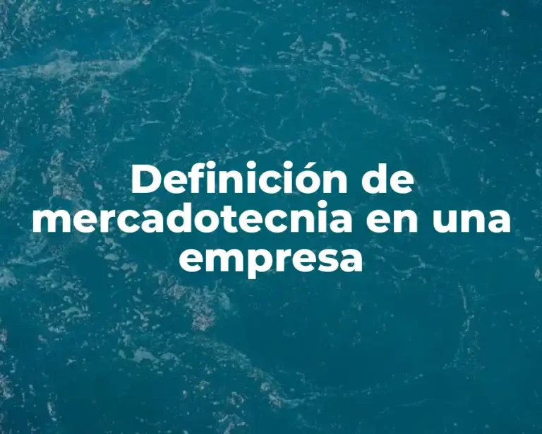Definición de mercadotecnia en una empresa