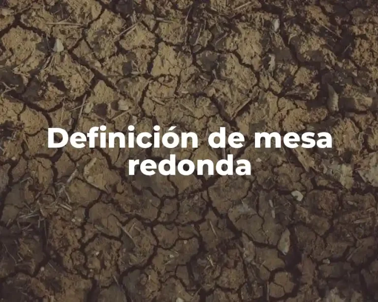 Definición de mesa redonda