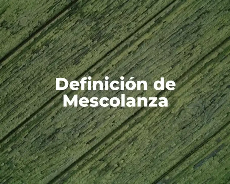 Definición de Mescolanza