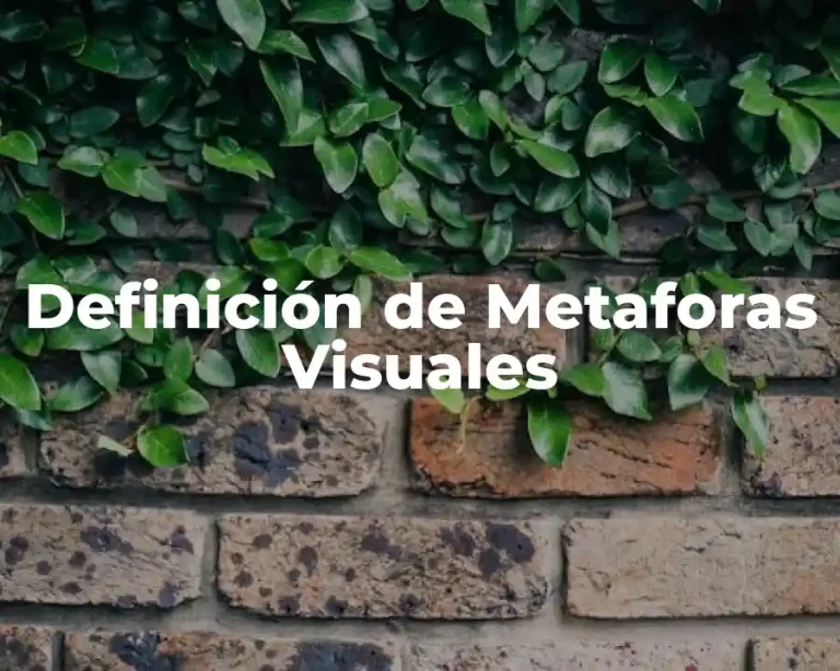 Definición de Metaforas Visuales