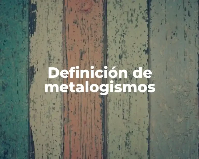 Definición de metalogismos