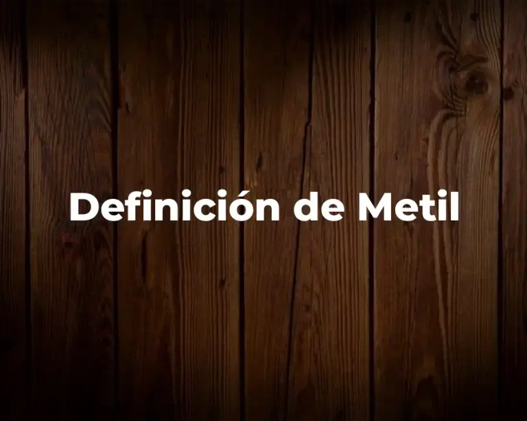Definición de Metil