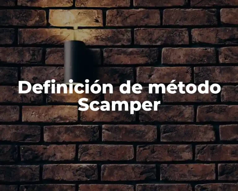 Definición de método Scamper