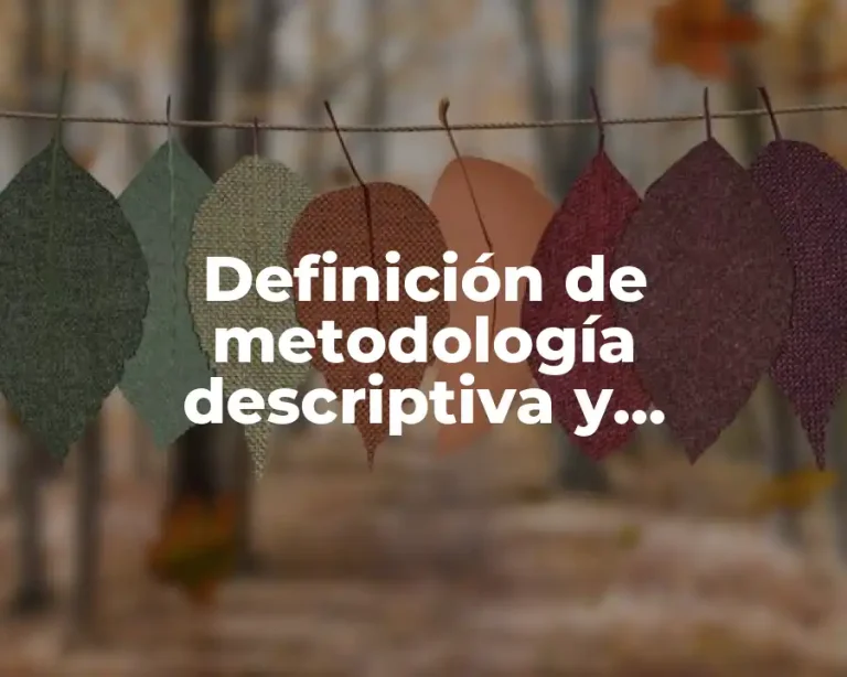 Definición de metodología descriptiva y correlacional en la compresión lectora